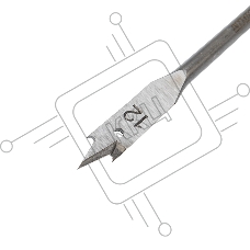 Сверло перовое по дереву 12х152 мм (шестигранный хвостовик) Kranz Сверло перовое по дереву 12х152 мм (шестигранный хвостовик) Kranz