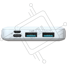 Портативный аккумулятор TOLT Lit K05 White, 10000mAh, 10W, white, CCC/ Powerbank TOLT Lit K05 White, 10000mAh, 10W, white, CCC