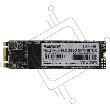 Накопитель SSD ExeGate NextPro+ UV500TS128, 128Gb, M.2, SATA 3, R/W 558/497