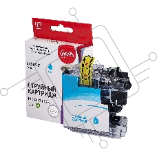 Струйный картридж Sakura LC565C для Brother, голубой, 14,4 мл., 1200 к.
