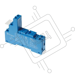 Розетка для реле 40.51 40.52 40.61 44.52 44.62 винт. клеммы с метал. клипсой FINDER 9505SMA