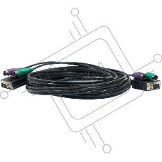 Кабель D-Link DKVM-CB3/A3A KVM длиной 3 м с разъемами PS2