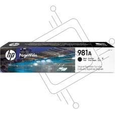 Картридж струйный HP 981A черный для HP Color PageWide Ent Flow MFP 586, 566 6000 стр.