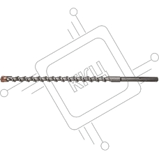 Бур ЗУБР 29350-520-20_z01  SDSMAX Ф20х400/520мм 4 резца спираль шнек