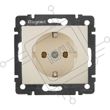 Розетка электрическая Valena с заземлением 2К+З/сл.кость (слоновая кость) Legrand 774320