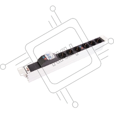 Блок розеток ЦМО Rem-32 с авт., 6 Schuko, 32А, алюм., 19