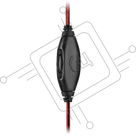 Наушники с микрофоном Sven AP-G007MV черный/красный 1.8м накладные оголовье