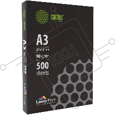 Бумага Cactus CS-LPA390500 A3/90г/м2/500л./белый для лазерной печати
