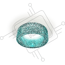 Комплект встраиваемого светильника Ambrella light XC6512043 SWH/BL белый песок/голубой MR16 GU5.3 (C6512, N6153)