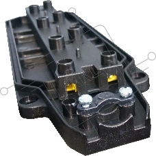Колодка AY-KA ОУ 3-ая каучук с/з 16A IP44 черная (5530000)