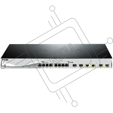 Коммутатор D-Link DXS-1210-12TC, 10 Gigabit Ethernet Smart Switch with 8-port 10GBASE-T + 2-port SFP + 2-port 10GBASE-T/SFP