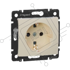Розетка Legrand 774321 2К+3 со шторками, слон. кость Valena