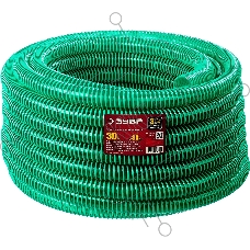 Шланг напорно-всасывающий ЗУБР со спиралью ПВХ, 3 атм, 38мм х 30м 40325-38-30