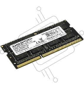 Память AMD 8GB DDR3 1600 Radeon™ SO-DIMM R5 Entertainment Series Black R538G1601S2S-U Non-ECC, CL11, 1.5V, RTL