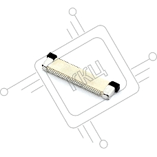 Разъем FPC  Half Coverage Bottom Contact 0.5K-BX-32PWB 32 pin высота 2мм шаг 0,5мм