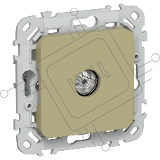 Розетка TV экранированная оконечная тип M РТВм-1-1-1-ФлО оливковый FLITE