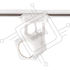 Трековый однофазный светильник со сменной лампой Ambrella light GL5107 WH белый GU10 max 12W