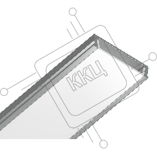 Алюминиевый профиль Ambrella light GP1800AL серебро 2000*23.8*6