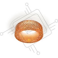 Комплект встраиваемого светильника Ambrella light XC6512044 SWH/CF белый песок/кофе MR16 GU5.3 (C6512, N6154)