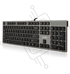 Клавиатура A4 KV-300H серый/черный USB slim