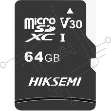 Флеш карта Micro SecureDigital 64Gb Hikvision HS-TF-C1/64G {MicroSDHC Class 10 UHS-I}