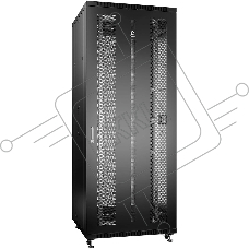 Шкаф серверный напольный Cabeus ND-05C-42U80/100-BK IP20, 42U, 2055х800х1000 мм (ВхШхГ), дверь: перфорация, боковая панель: сплошная, разборный, черный