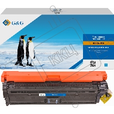Картридж лазерный G&G GG-CE741A голубой (7300стр.) для HP CLJ CP5220/CP5221