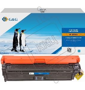 Картридж лазерный G&G GG-CE741A голубой (7300стр.) для HP CLJ CP5220/CP5221