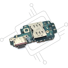 Нижняя плата (шлейф) с разъемом зарядки для Samsung Galaxy S23 Ultra