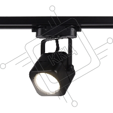 Трековый однофазный светильник со сменной лампой Ambrella light GL5108 BK черный GU10 max 12W