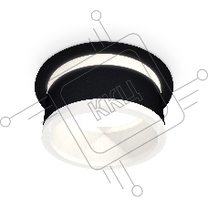 Комплект встраиваемого светильника Ambrella light XC8051019 SBK/FR черный песок/белый матовый GX53 (C8051, N8445)