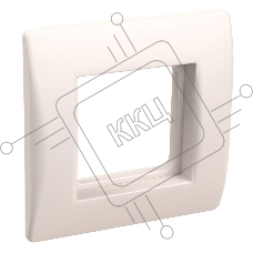 Рамка 1-м 2мод. с суппортом для коробок КМКУ бел. ИЭК CKK-40D-RSK2-K01