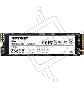 Накопитель SSD Patriot P300 256GB, M.2 2280, P300P256GM28, PCIe 3x4, NVMe, 1700/1100, RET