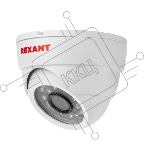 Купольная камера REXANT AHD 2.0 Мп Full HD 1920x1080 (1080P), объектив 2.8 мм, ИК до 30 м