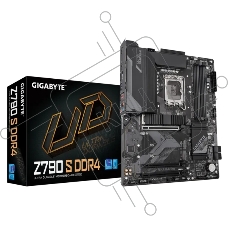 Материнская плата Gigabyte Z790 S DDR4, LGA 1700, Intel Z790, 4xDDR4, 4xSATA, 3xM.2, 1xPCIe 4.0 x16, 2xPCIe 3.0 x16, 1xHDMI, 1xDP, 1x 2.5Gb LAN, 5xUSB-A 2.0, 2xUSB-A 3.2 Gen 1, 1xUSB-A 3.2 Gen 2, 1xUSB-C 3.2 Gen 2, 7.1, ATX