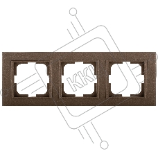 Ovivo Рамка 3-местн. МИНА (MINA), мокка, 401-190000-227