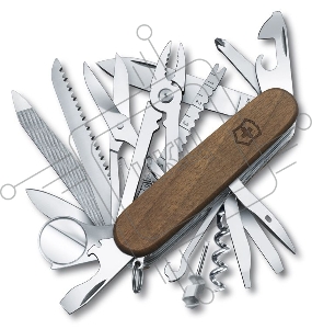 Нож перочинный Victorinox SwissChamp Wood (1.6791.63) 29функций дерево карт.коробка