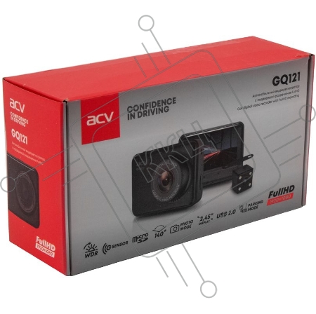 Видеорегистратор ACV GQ121 черный 1080x1920 1080p 140гр.