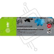 Картридж перезаправляемый струйный Cactus CS-R-PFI107C-CHIP голубой для Canon imageProGRAF iPF670/680/685/770/780/785