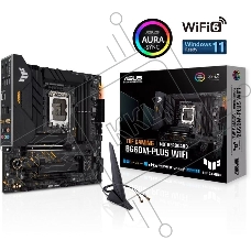 Материнская плата ASUS TUF GAMING B660M-PLUS WIFI, LGA 1700, Intel B660, 4xDDR5, 4xSATA, 2xM.2, 1xPCIe 5.0 x16, 1xPCIe 3.0 x4, 1xPCIe x1, 1xDP, 1xHDMI, 1x 2.5Gb LAN, 4xUSB-A 3.2 Gen 2, 1xUSB-A 3.2 Gen 1, 2xUSB 2.0, 1xUSB-C 3.2 Gen 2x2, 5x3.5 мм, 7.1, mATX
