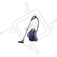Пылесос Panasonic MC-CG713A синий, 350/2000 Вт, уборка сухая, пылесборник мешок 6 л