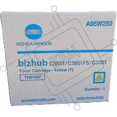 Картридж лазерный Konica-Minolta bizhub C3351/C3851 желтый TNP-49Y