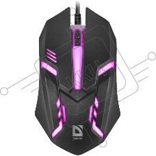 Мышь проводная Defender Cyber MB-560L черный, 1200 dpi, USB, кнопки - 3