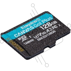 ФлешКарта Kingston 128GB microSDXC Canvas Go Plus 170R A2 U3 V30 Single Pack w/o ADP EAN: 740617301243