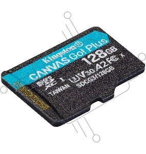 ФлешКарта Kingston 128GB microSDXC Canvas Go Plus 170R A2 U3 V30 Single Pack w/o ADP EAN: 740617301243