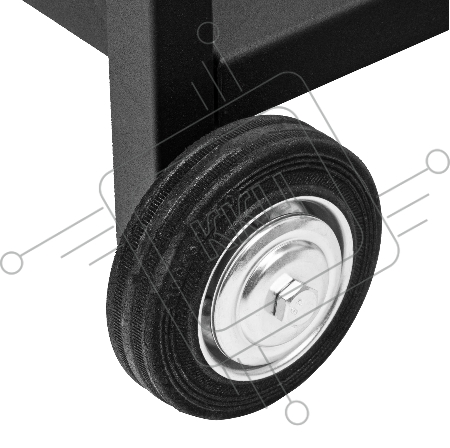 Мангал сварной на колесах, 662х390х152/805 мм, сталь 2 мм, кочерга в комплекте, Camping// Palisad