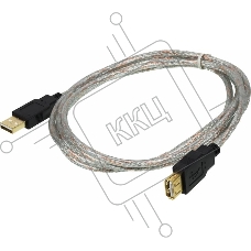 Кабель AM/AF USB2.0 1.8м Ningbo удлинитель USB 2.0 male/famale Позолоченные контакты, USB2.0-AM-AF-BR