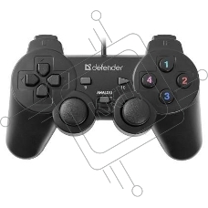 Геймпад DEFENDER Omega USB, Проводной геймпад, 12 кнопок, 2 стика 64247