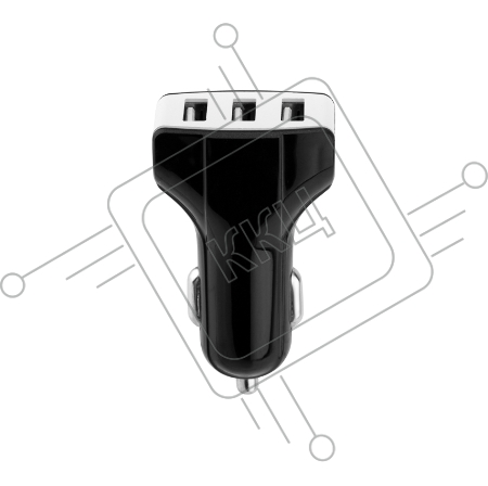 Зарядное устройство в прикуриватель REXANT 3 x USB, 1000mA, черное