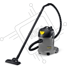 Пылесос Karcher T 14/1 Classic 1600 Вт серый/желтый, 240/1600 Вт, уборка сухая/влажная, пылесборник мешок 14 л